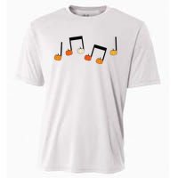 M.U.S.I.C Note Pumpkin Fall Music Teacher Halloween Costume Cooling Performance Crew T-Shirt