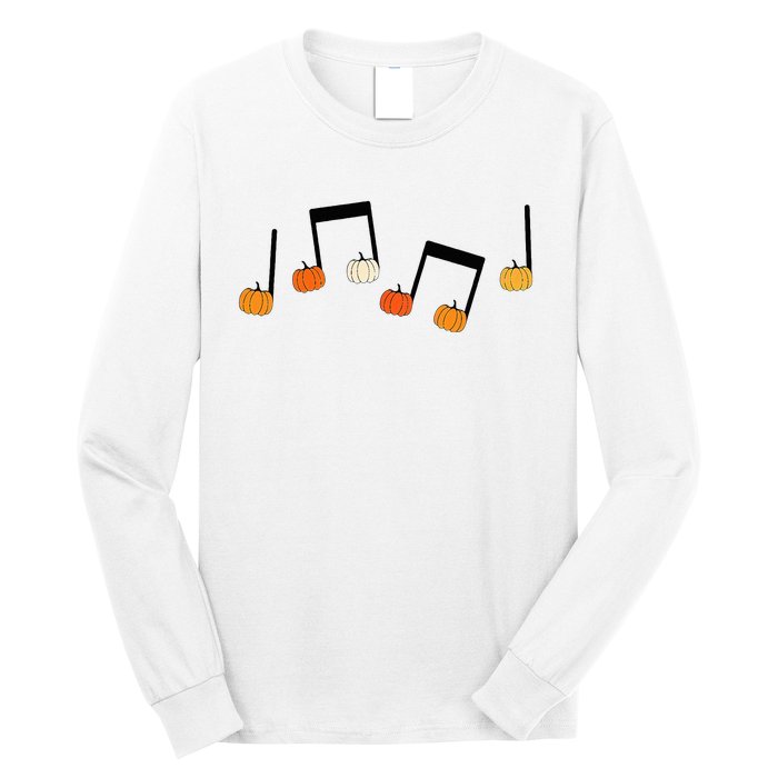 M.U.S.I.C Note Pumpkin Fall Music Teacher Halloween Costume Long Sleeve Shirt