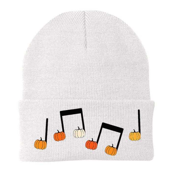 M.U.S.I.C Note Pumpkin Fall Music Teacher Halloween Costume Knit Cap Winter Beanie