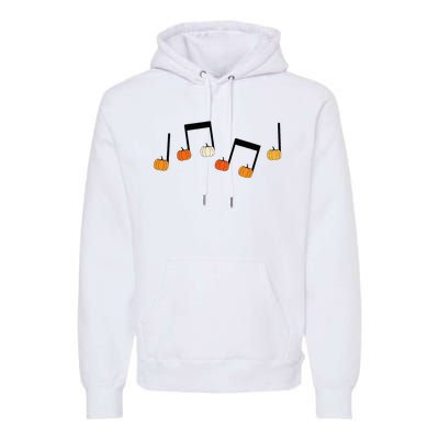 M.U.S.I.C Note Pumpkin Fall Music Teacher Halloween Costume Premium Hoodie