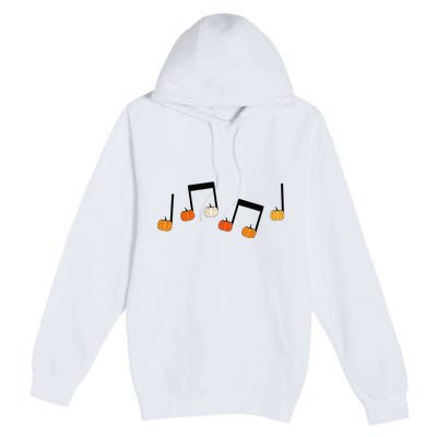 M.U.S.I.C Note Pumpkin Fall Music Teacher Halloween Costume Premium Pullover Hoodie