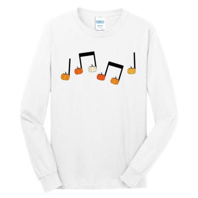 M.U.S.I.C Note Pumpkin Fall Music Teacher Halloween Costume Tall Long Sleeve T-Shirt