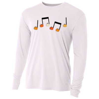 M.U.S.I.C Note Pumpkin Fall Music Teacher Halloween Costume Cooling Performance Long Sleeve Crew