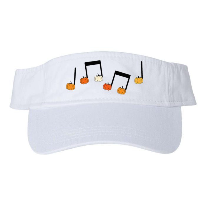 M.U.S.I.C Note Pumpkin Fall Music Teacher Halloween Costume Valucap Bio-Washed Visor