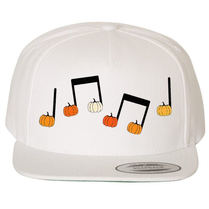 M.U.S.I.C Note Pumpkin Fall Music Teacher Halloween Costume Wool Snapback Cap