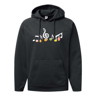 M.U.S.I.C Note Pumpkin Fall Music Teacher Halloween Costume Performance Fleece Hoodie