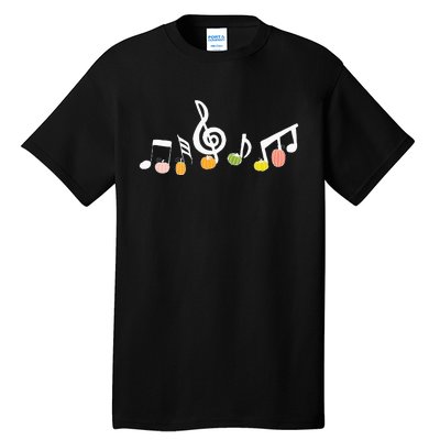 M.U.S.I.C Note Pumpkin Fall Music Teacher Halloween Costume Tall T-Shirt