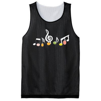 M.U.S.I.C Note Pumpkin Fall Music Teacher Halloween Costume Mesh Reversible Basketball Jersey Tank