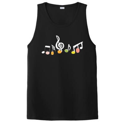 M.U.S.I.C Note Pumpkin Fall Music Teacher Halloween Costume PosiCharge Competitor Tank