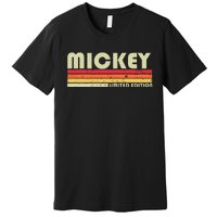 Mickey Name Personalized Retro Vintage 80s 90s Birthday Premium T-Shirt