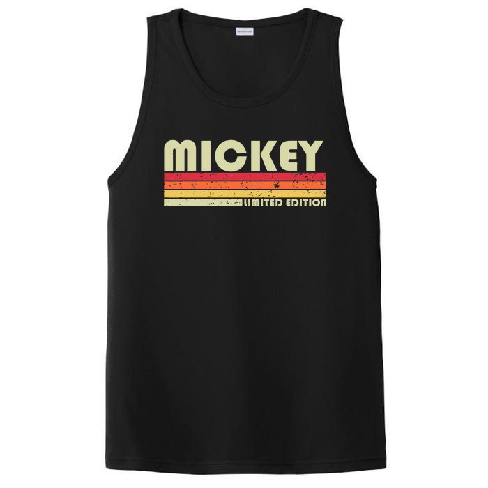 Mickey Name Personalized Retro Vintage 80s 90s Birthday PosiCharge Competitor Tank