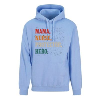 Mama Nurse Protector Hero Mom Mama Nursing Profession Gift Unisex Surf Hoodie