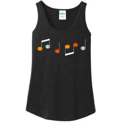 Music Note P.U.M.P.K.I.N Fall Music Teacher Halloween Costume Ladies Essential Tank