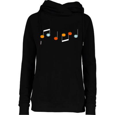 Music Note P.U.M.P.K.I.N Fall Music Teacher Halloween Costume Womens Funnel Neck Pullover Hood