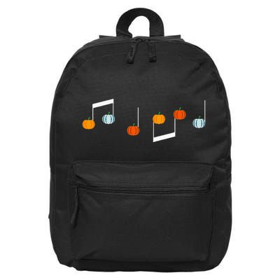 Music Note P.U.M.P.K.I.N Fall Music Teacher Halloween Costume 16 in Basic Backpack