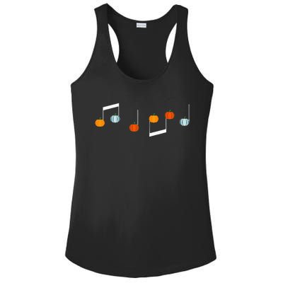 Music Note P.U.M.P.K.I.N Fall Music Teacher Halloween Costume Ladies PosiCharge Competitor Racerback Tank