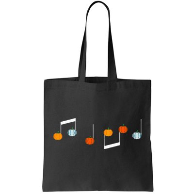 Music Note P.U.M.P.K.I.N Fall Music Teacher Halloween Costume Tote Bag