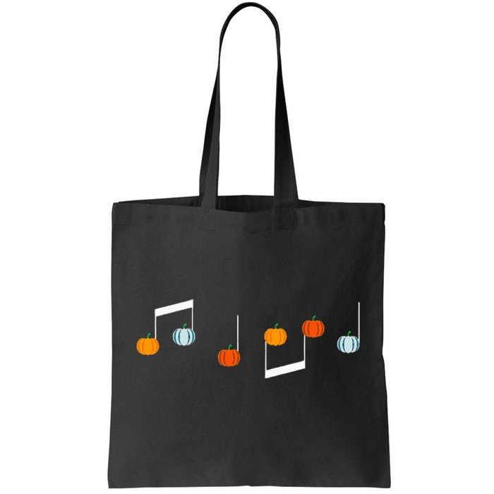 Music Note P.U.M.P.K.I.N Fall Music Teacher Halloween Costume Tote Bag