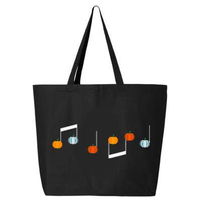 Music Note P.U.M.P.K.I.N Fall Music Teacher Halloween Costume 25L Jumbo Tote