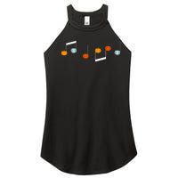 Music Note P.U.M.P.K.I.N Fall Music Teacher Halloween Costume Women's Perfect Tri Rocker Tank