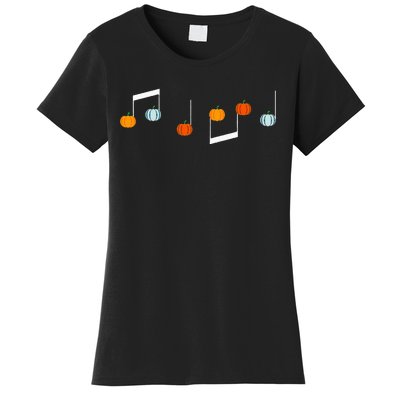 Music Note P.U.M.P.K.I.N Fall Music Teacher Halloween Costume Women's T-Shirt