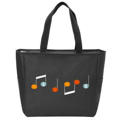 Music Note P.U.M.P.K.I.N Fall Music Teacher Halloween Costume Zip Tote Bag