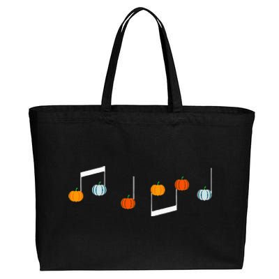 Music Note P.U.M.P.K.I.N Fall Music Teacher Halloween Costume Cotton Canvas Jumbo Tote