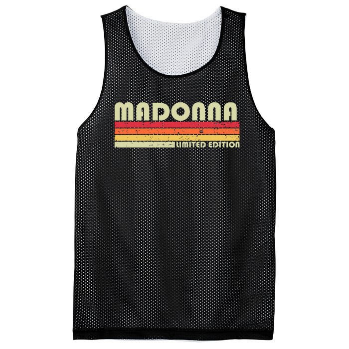 M.A.D.O.N.N.A Name Personalized Retro Vintage 80s 90s Birthday Mesh Reversible Basketball Jersey Tank