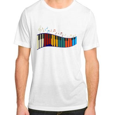 Music Notes Pianist Gift Colorful Piano Adult ChromaSoft Performance T-Shirt