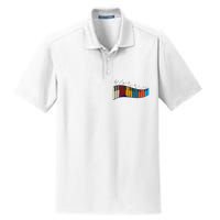 Music Notes Pianist Gift Colorful Piano Dry Zone Grid Polo