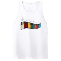 Music Notes Pianist Gift Colorful Piano PosiCharge Competitor Tank