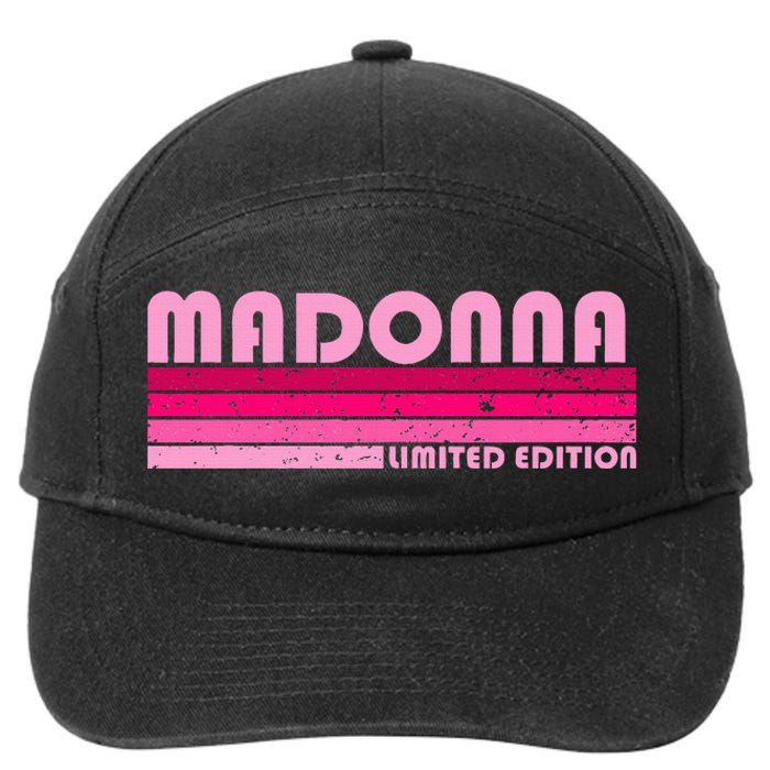 M.A.D.O.N.N.A Name Personalized Retro Vintage 80s 90s Birthday 7-Panel Snapback Hat