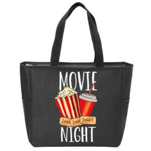 Movie Night Party Movie Night Zip Tote Bag