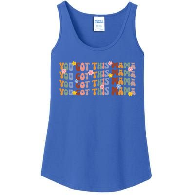 Mother Nurse Postpartum Nurse Groovy Mom Nurse Gift Ladies Essential Tank