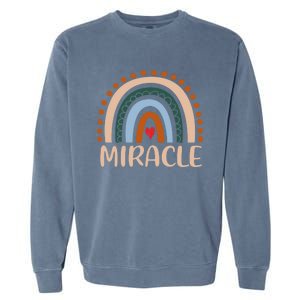 Miracle Name Personalized Funny Rainbow Miracle Cute Gift Garment-Dyed Sweatshirt