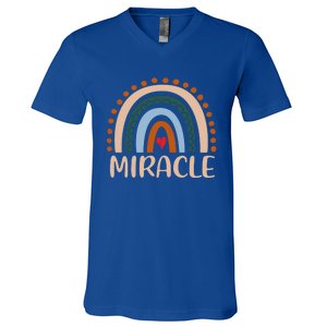 Miracle Name Personalized Funny Rainbow Miracle Cute Gift V-Neck T-Shirt