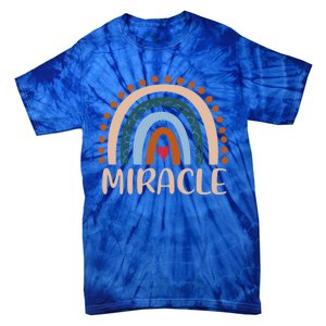 Miracle Name Personalized Funny Rainbow Miracle Cute Gift Tie-Dye T-Shirt