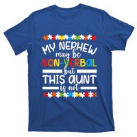 My Nephew Proud Autism Aunt Autism Warrior Aunt Gift T-Shirt