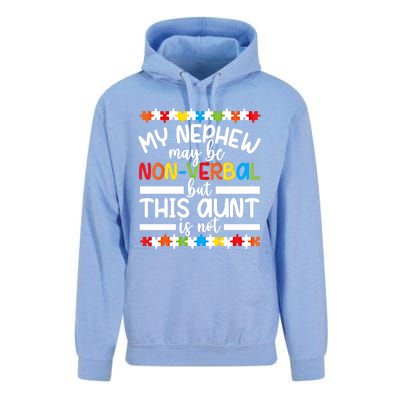 My Nephew Proud Autism Aunt Autism Warrior Aunt Gift Unisex Surf Hoodie