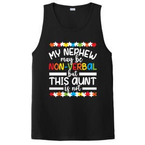 My Nephew Proud Autism Aunt Autism Warrior Aunt Gift PosiCharge Competitor Tank