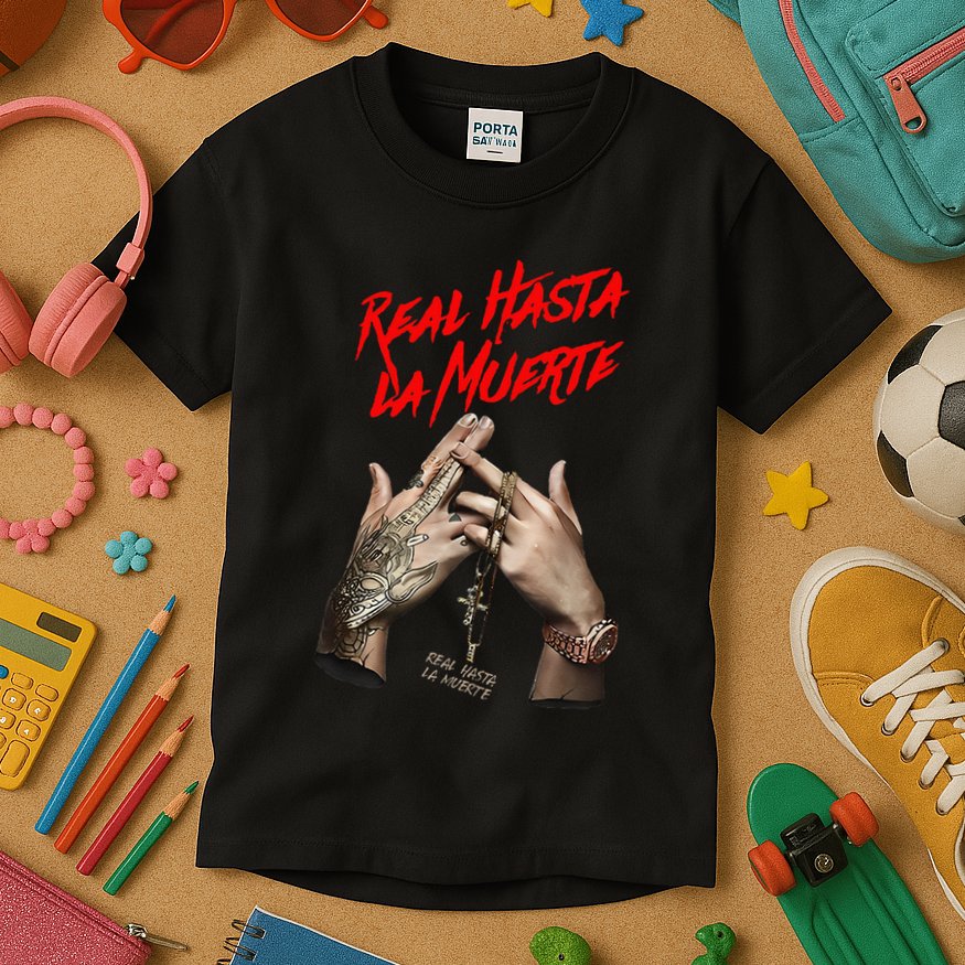 Mirame New Remix Anuel Song Aa Kids T-Shirt