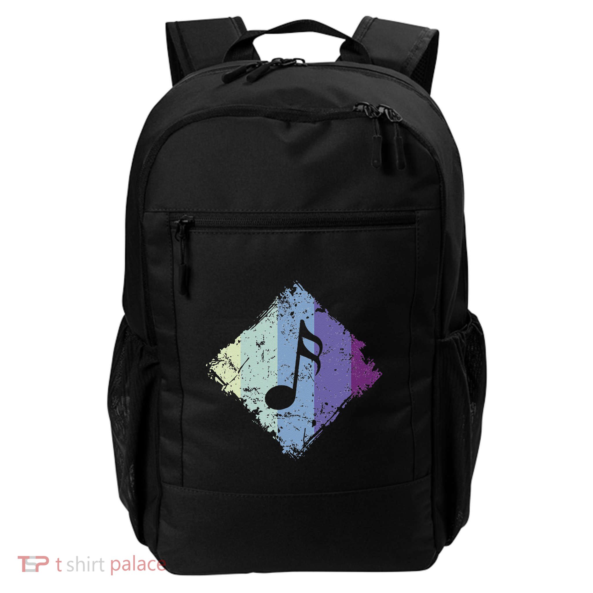 Music Notes Rectangle Daily Commute Backpack