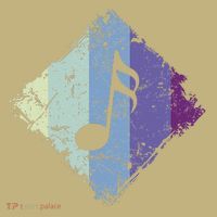 Music Notes Rectangle Button