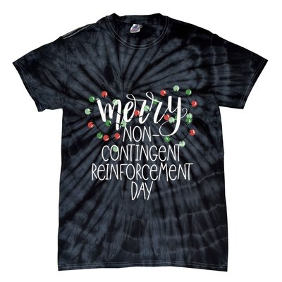 Merry Noncontingent Reinforcement Day Funny Christmas Aba Tie-Dye T-Shirt