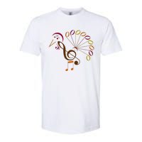 Music Note Symbol Turkey Music Teacher Thanksgiving Musician Softstyle® CVC T-Shirt