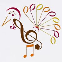 Music Note Symbol Turkey Music Teacher Thanksgiving Musician Cooling Performance Crew T-Shirt
