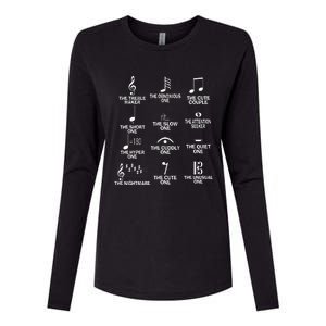 Musical Notes Symbol Definition Humor Funny Christmas Gift Short Sleeve Womens Cotton Relaxed Long Sleeve T-Shirt