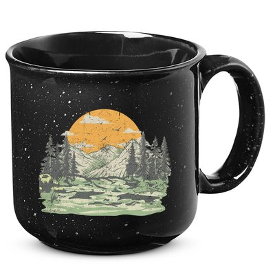 Mountain Nature Sunset Vintage 15oz Campfire Ceramic Mug