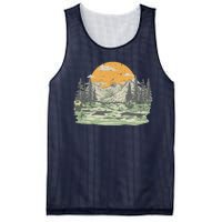 Mountain Nature Sunset Vintage Mesh Reversible Basketball Jersey Tank