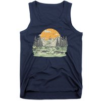 Mountain Nature Sunset Vintage Tank Top